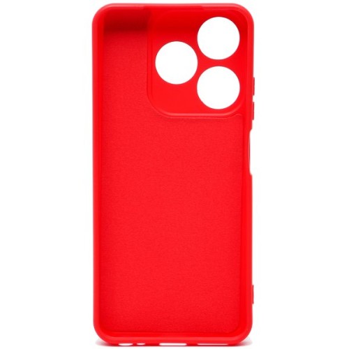 Силиконовый чехол для Realme C53 Soft Matte с микрофиброй Красный