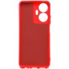 Силиконовый чехол для Realme C55 Soft Matte с микрофиброй Красный