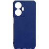 Силиконовый чехол для Realme C55 Soft Matte с микрофиброй Синий