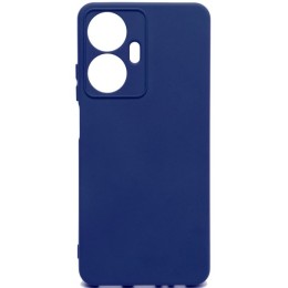 Силиконовый чехол для Realme C55 Soft Matte с микрофиброй Синий