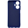 Силиконовый чехол для Realme C55 Soft Matte с микрофиброй Синий
