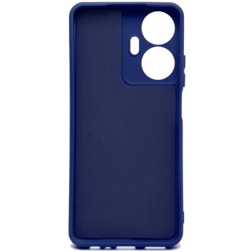 Силиконовый чехол для Realme C55 Soft Matte с микрофиброй Синий
