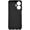 Силиконовый чехол для Realme C55 Soft Matte с микрофиброй Черный