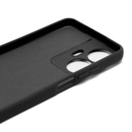 Силиконовый чехол для Realme C55 Soft Matte с микрофиброй Черный
