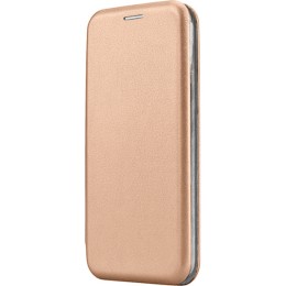 Чехол-книжка для Realme C55 Fashion Case на магнитах с визитницей Розово золотой