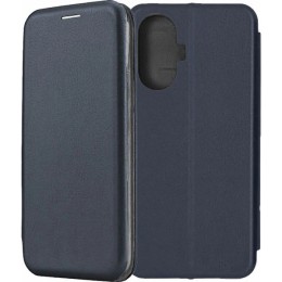 Чехол-книжка для Realme C55 Fashion Case на магнитах с визитницей Темно-синий