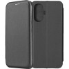 Чехол-книжка для Realme C55 Fashion Case на магнитах с визитницей Черный
