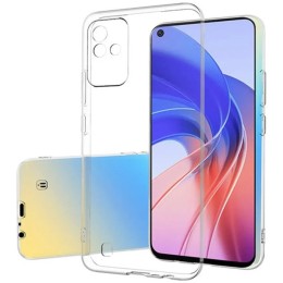 Силиконовый чехол для Realme Narzo 50i TPU 1мм с защитой камеры Прозрачный