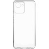 Силиконовый чехол для Realme Narzo 50i Prime TPU 1мм с защитой камеры Прозрачный