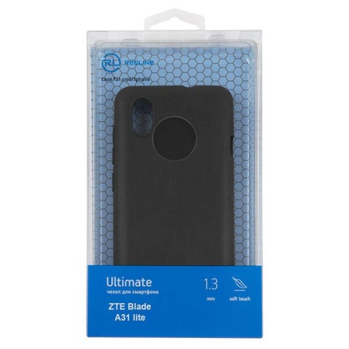 Силиконовый чехол для ZTE Blade A31 Lite Red Line Ultimate Черный