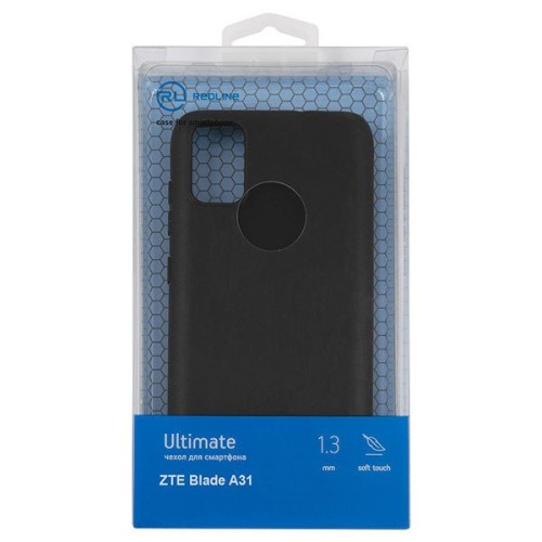 Силиконовый чехол для ZTE Blade A31 Red Line Ultimate Черный