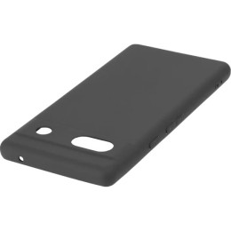 Силиконовый чехол для Google Pixel 7A Red Line с защитой камеры матовый Черный
