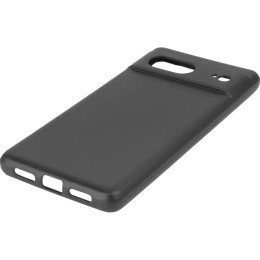 Силиконовый чехол для Google Pixel 7 Red Line с защитой камеры матовый Черный