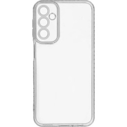 Силиконовый чехол для Samsung Galaxy A55 Red Line с защитой камеры глянцевый Прозрачный