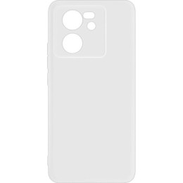 Силиконовый чехол для Xiaomi 13T Pro Red Line с защитой камеры глянцевый Прозрачный