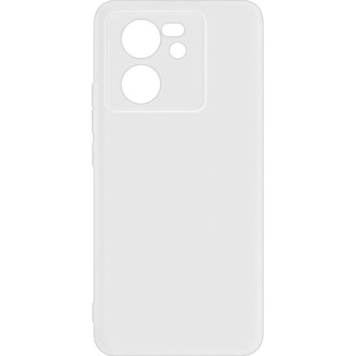 Силиконовый чехол для Xiaomi 13T Red Line с защитой камеры глянцевый Прозрачный