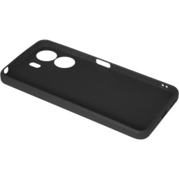 Силиконовый чехол для Xiaomi Poco C65 Red Line с защитой камеры матовый Черный