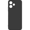 Силиконовый чехол для Xiaomi Poco M6 5G Red Line с защитой камеры матовый Черный