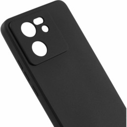 Силиконовый чехол для Xiaomi Redmi 13C Red line с защитой камеры матовый Черный