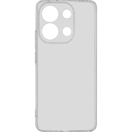 Силиконовый чехол для Xiaomi Redmi Note 13 Pro 5G Red Line с защитой камеры глянцевый Прозрачный