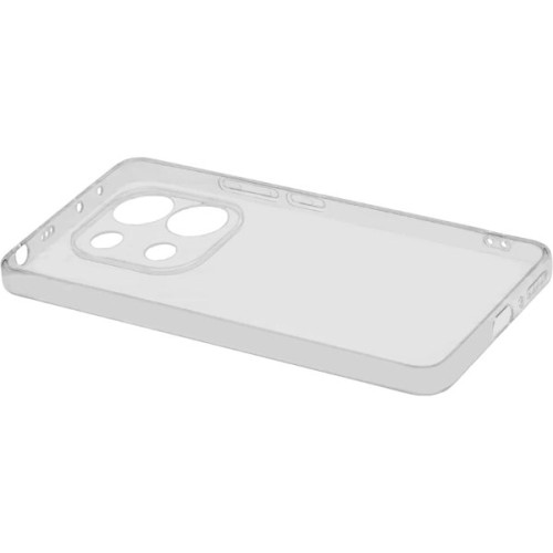 Силиконовый чехол для Xiaomi Redmi Note 13 Pro 5G Red Line с защитой камеры глянцевый Прозрачный