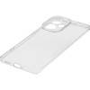 Силиконовый чехол для Xiaomi Redmi Note 13 Pro+ 5G Red Line с защитой камеры глянцевый Прозрачный
