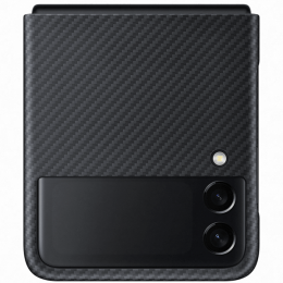 Чехол накладка для Samsung Galaxy Z Flip 3 Aramid Cover EF-XF711SBEGRU Черный