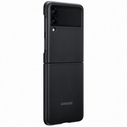 Чехол накладка для Samsung Galaxy Z Flip 3 Aramid Cover EF-XF711SBEGRU Черный