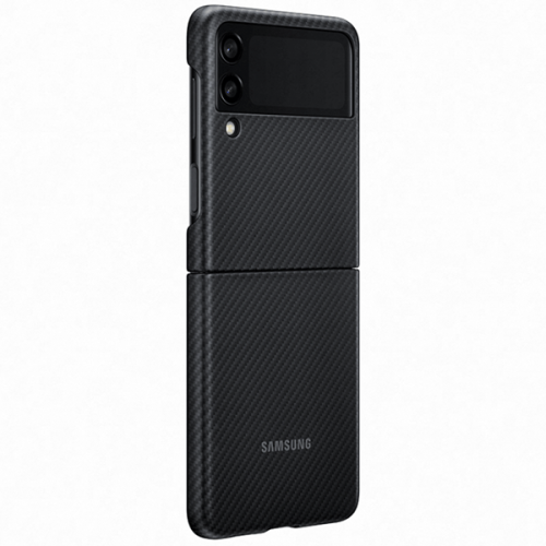 Чехол накладка для Samsung Galaxy Z Flip 3 Aramid Cover EF-XF711SBEGRU Черный
