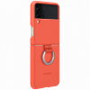 Силиконовый чехол для Samsung Galaxy Z Flip 3 Silicone Cover with Ring EF-PF711TPEGRU Розовый