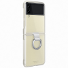 Силиконовый чехол для Samsung Galaxy Z Flip 3 Clear Cover with Ring EF-QF711CTEGRU Прозрачный