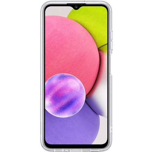 Силиконовый чехол для Samsung Galaxy A03S Clear Cover EF-QA037TTEGRU Прозрачный