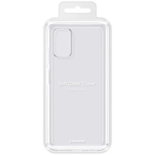 Силиконовый чехол для Samsung Galaxy A03S Clear Cover EF-QA037TTEGRU Прозрачный