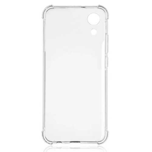 Силиконовый чехол для Samsung Galaxy A03 Core iBox Crystal с усиленными углами Прозрачный