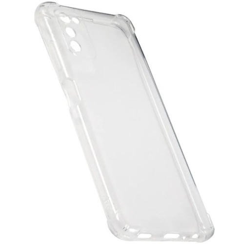 Силиконовый чехол для Samsung Galaxy A03S iBox Crystal с усиленными углами и защитой камеры Прозрачный