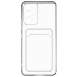 Силиконовый чехол для Samsung Galaxy A53 iBox Crystal с кардхолдером Прозрачный