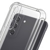 Силиконовый чехол для Samsung Galaxy S21 FE iBox Crystal с усиленными углами и защитой камеры Прозрачный