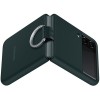 Силиконовый чехол для Samsung Galaxy Z Flip 3 Silicone Cover with Ring EF-PF711TGEGRU Темно зеленый