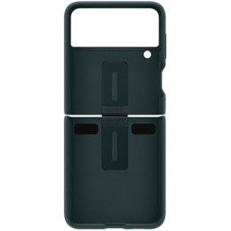 Силиконовый чехол для Samsung Galaxy Z Flip 3 Silicone Cover with Ring EF-PF711TGEGRU Темно зеленый