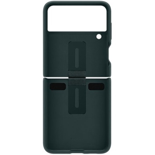 Силиконовый чехол для Samsung Galaxy Z Flip 3 Silicone Cover with Ring EF-PF711TGEGRU Темно зеленый