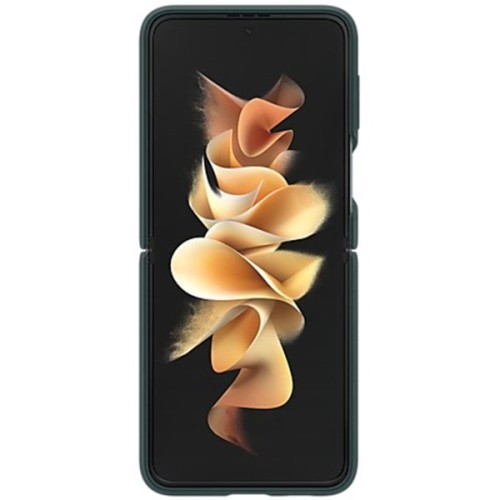 Силиконовый чехол для Samsung Galaxy Z Flip 3 Silicone Cover with Ring EF-PF711TGEGRU Темно зеленый