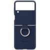 Силиконовый чехол для Samsung Galaxy Z Flip 3 Silicone Cover with Ring EF-PF711TNEGRU Темно синий