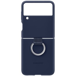 Силиконовый чехол для Samsung Galaxy Z Flip 3 Silicone Cover with Ring EF-PF711TNEGRU Темно синий