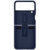 Силиконовый чехол для Samsung Galaxy Z Flip 3 Silicone Cover with Ring EF-PF711TNEGRU Темно синий