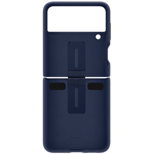 Силиконовый чехол для Samsung Galaxy Z Flip 3 Silicone Cover with Ring EF-PF711TNEGRU Темно синий