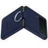 Силиконовый чехол для Samsung Galaxy Z Flip 3 Silicone Cover with Ring EF-PF711TNEGRU Темно синий
