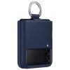 Силиконовый чехол для Samsung Galaxy Z Flip 3 Silicone Cover with Ring EF-PF711TNEGRU Темно синий