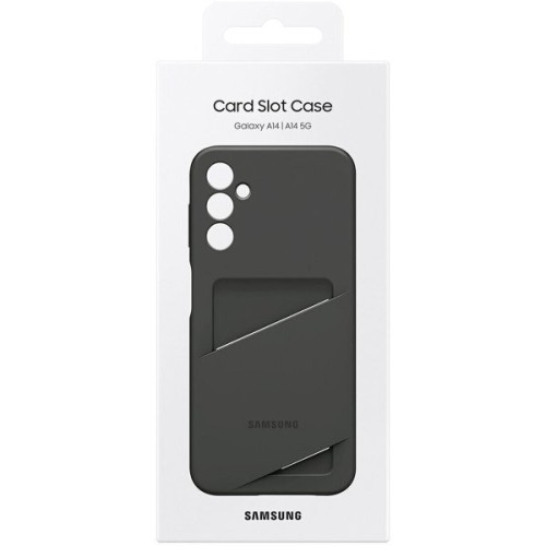 Силиконовый чехол для Samsung Galaxy A14 4G Card Slot Case EF-OA146TBEGRU Черный