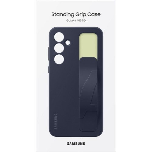 Силиконовый чехол для Samsung Galaxy A55 Standing Grip Case EF-GA556TBEGRU Черный