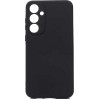 Силиконовый чехол для Samsung Galaxy S24 FE TPU mate 1mm с защитой камеры Черный